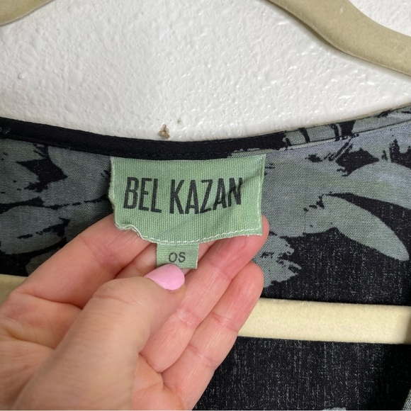 Bel Kazan Tie Ruffle Printed Kaftan O/S - Picture 2 of 9